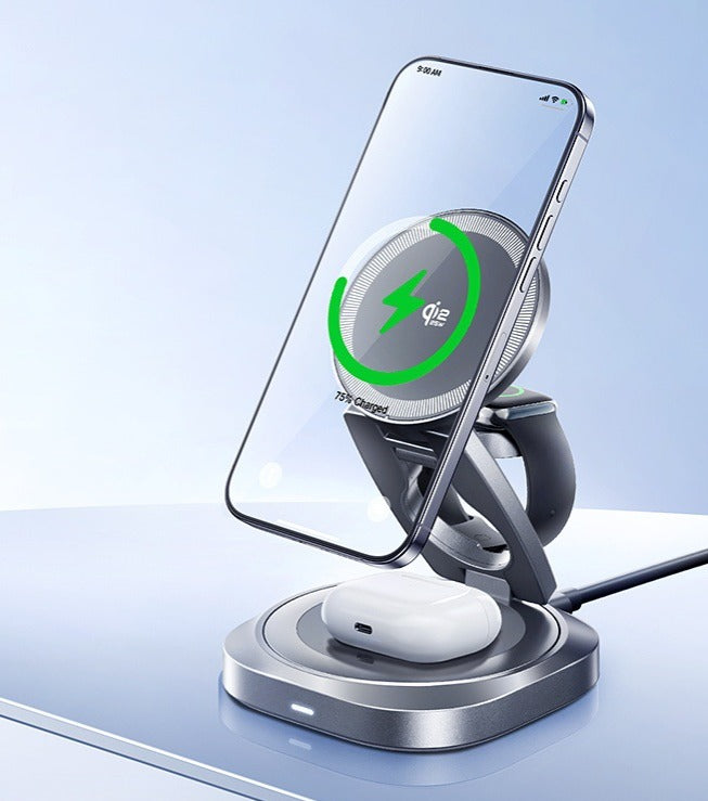 Mak Dock 3-in-1 charging phone, watch and earbuds together